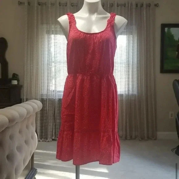 Banana Republic Ruffle Fit-and-Flare Dress - Picture 10 of 12